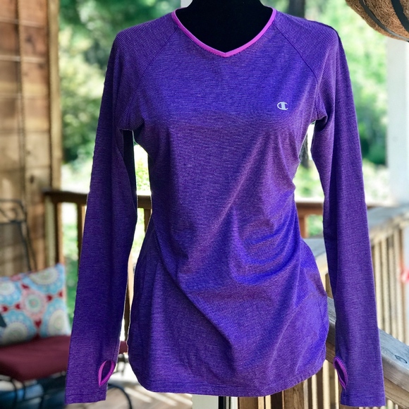 champion purple long sleeve